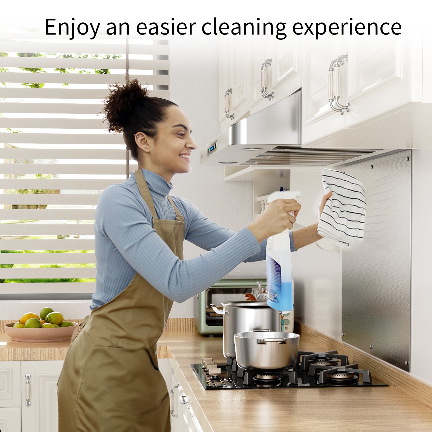 IKTCH 24 x 30 Inch Stainless Steel Backsplash, Stove Backsplash Protector for Wall, Range Hood Wall Shield, Pre Drilled Holes for Easy Installation