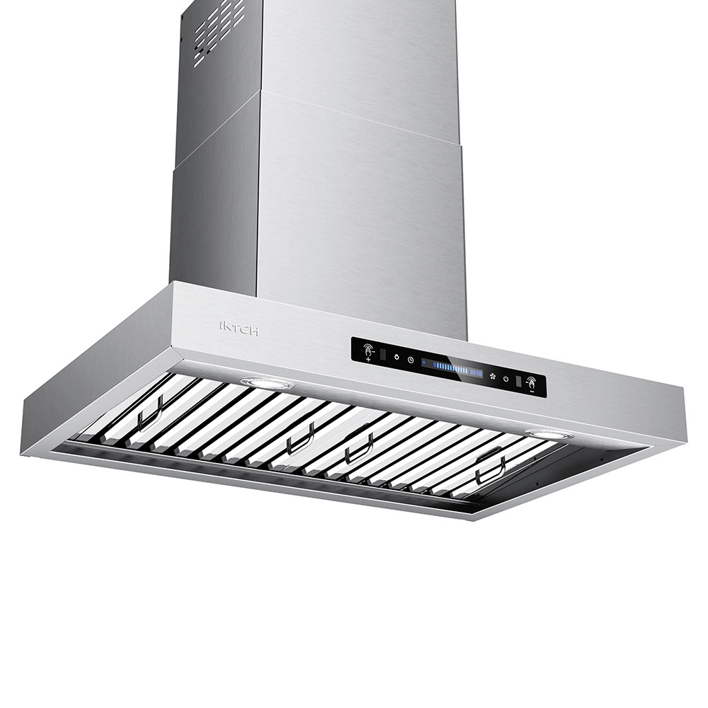Wall Mount Range Hoods 900 CFM Ducted Kitchen Vent Hoods IKP01