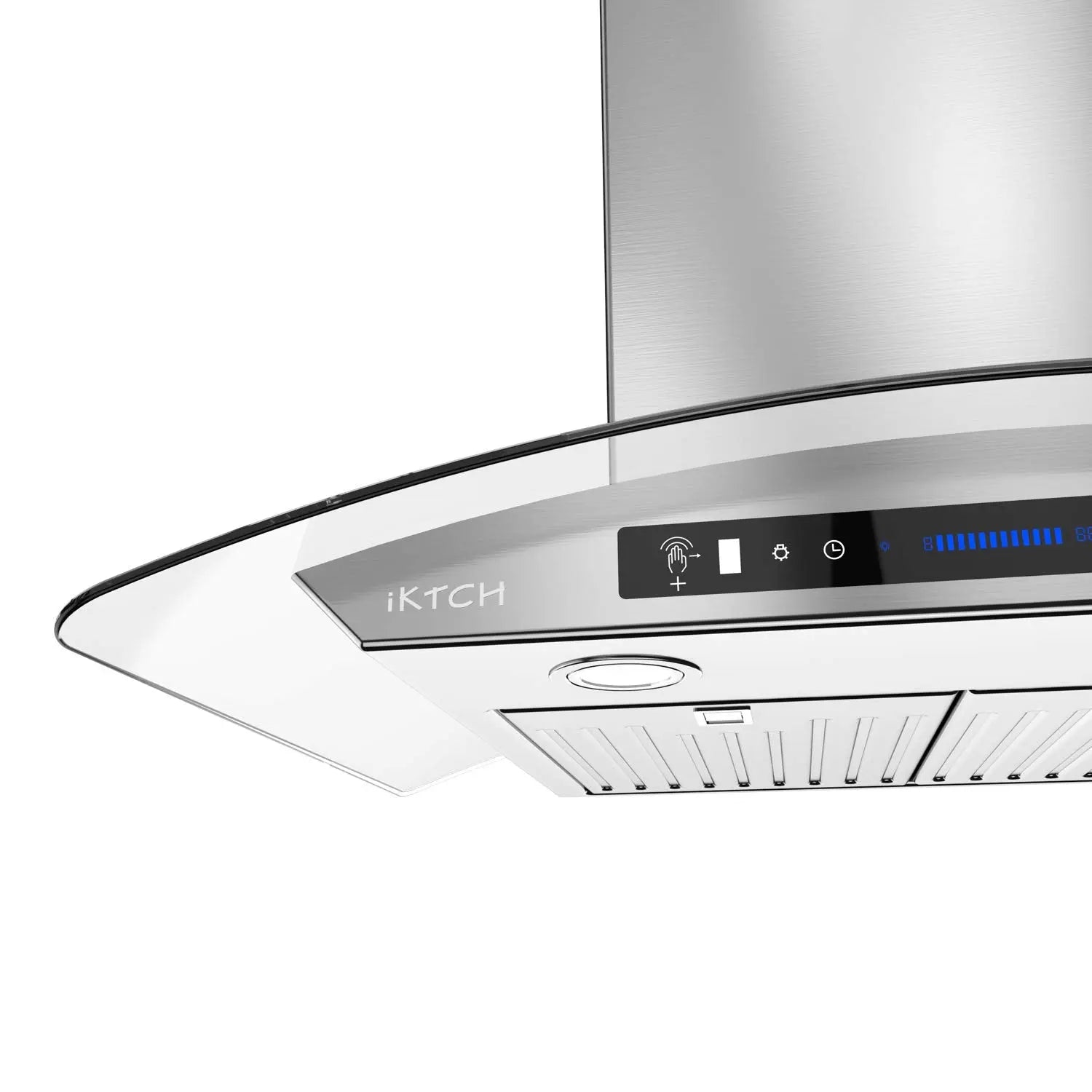 IKTCH Wall Mount Range Hoods 900 CFM Ductless Kitchen Vent Hoods IKP03 30 36 Wall Mount Hood