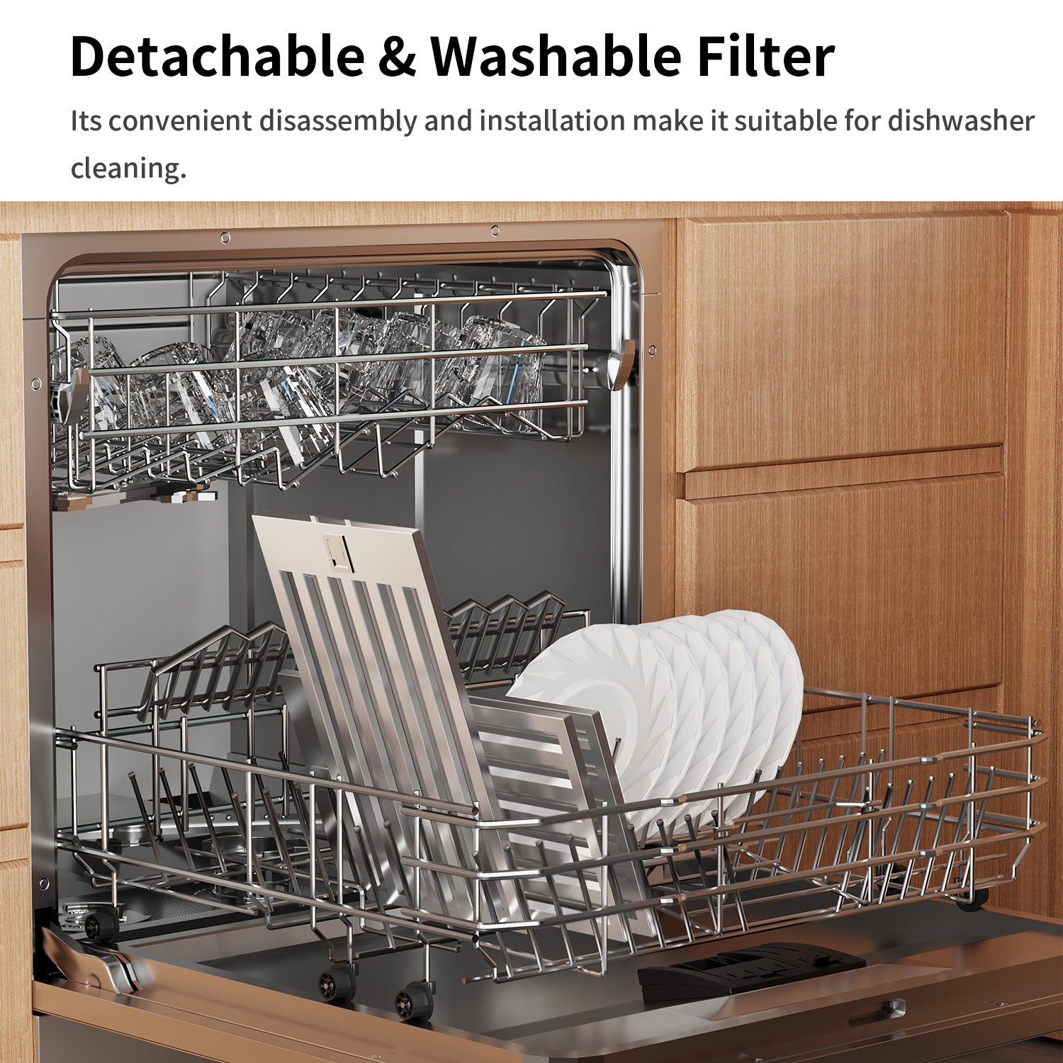 IKTCH Wall Mount Range Hood, 900 CFM Ducted/Ductless with 4 Speed Fan, Pure Stainless Steel  Range Hood Featuring Gesture Sensing & Touch Control for a Smarter Life IKP02R