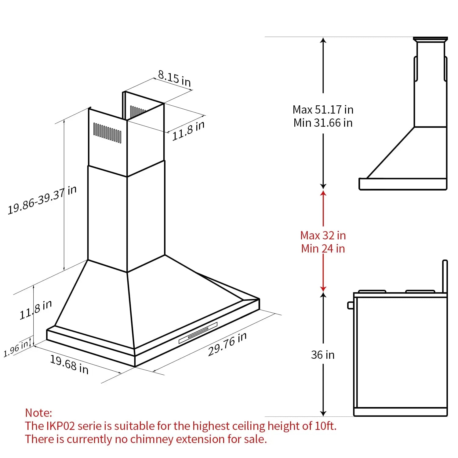 Iktch range hood insert hotsell